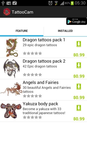 拍照纹身相机截图5